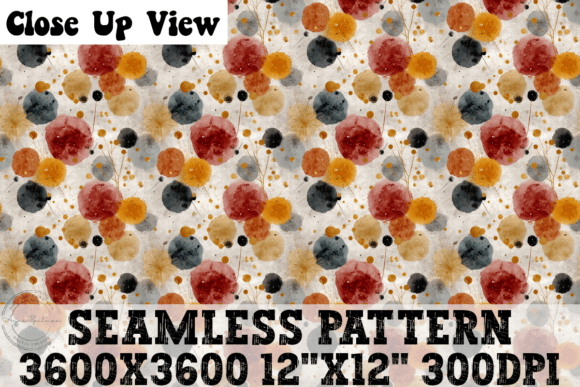 Abstract Floral Seamless Pattern