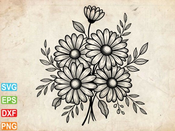 Daisy Floral Svg, Daisy Svg Cricut