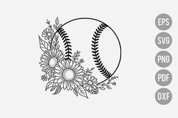Floral Baseball Png Review