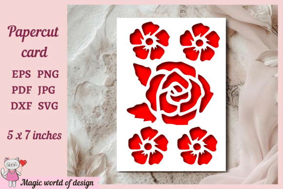 Floral SVG for Handmade Card Making