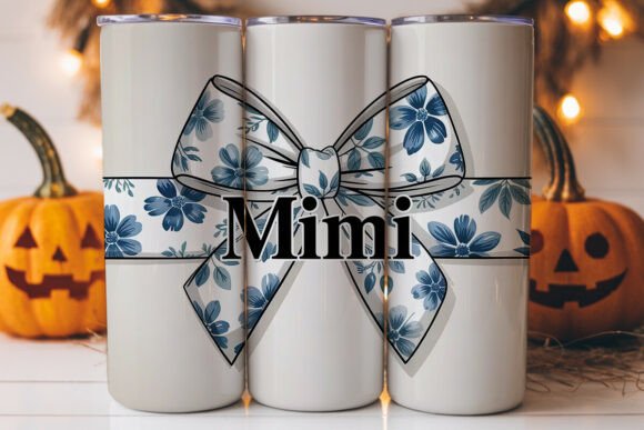 Mimi Floral Bow 20oz Tumbler Wrap