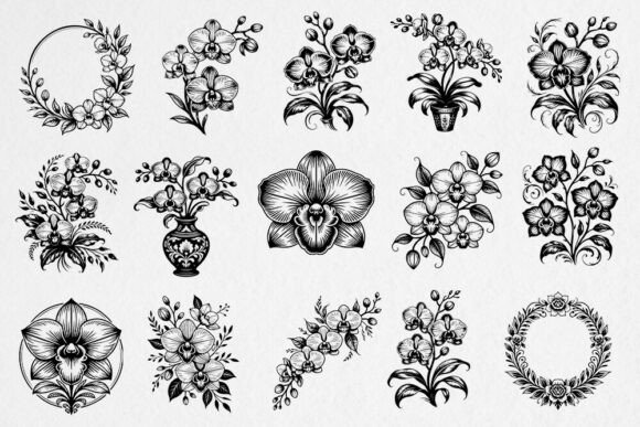 Orchid Floral SVG Bundle Review