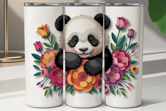 Panda Floral Tumbler Wrap Review