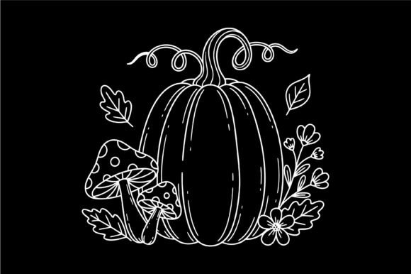 Pumpkin and Mushroom Floral Design
