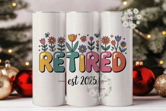 Retired Floral Tumbler Wrap PNG